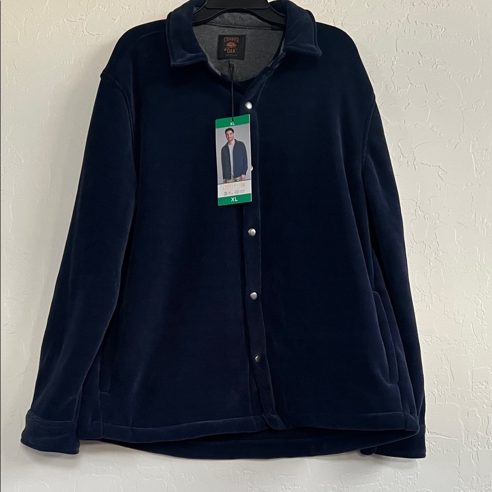 New Copper & Oak Men’s Corduroy Shirt Button Jacket